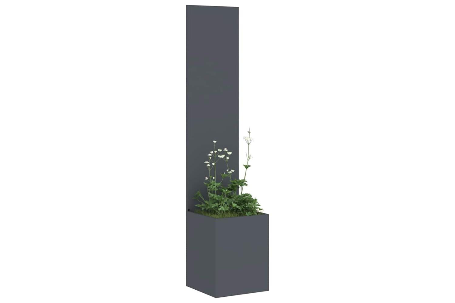 Garden Privacy Screen Anthracite 32 X 140 Cm Cold-rolled Steel-3