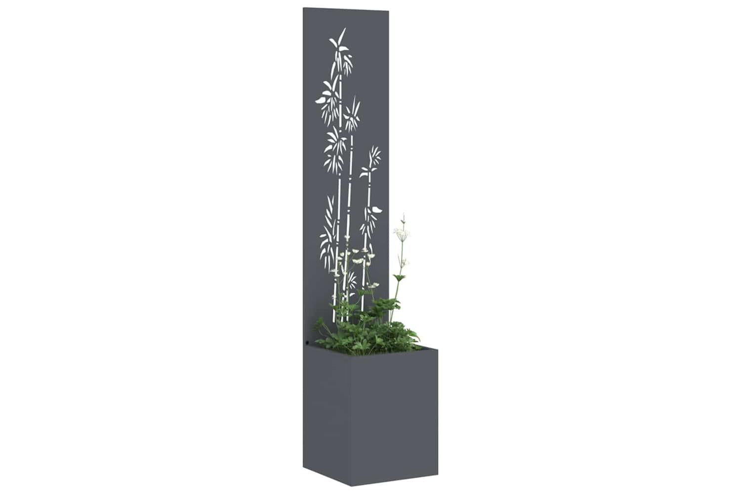 Garden Privacy Screen Anthracite 32 X 140 Cm Cold-rolled Steel-3