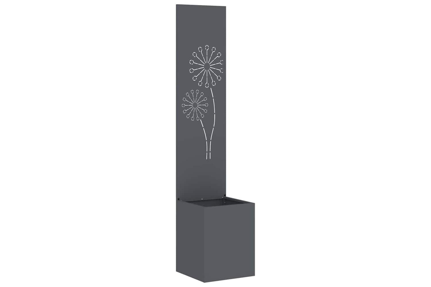 Garden Privacy Screen Anthracite 32 X 140 Cm Cold-rolled Steel