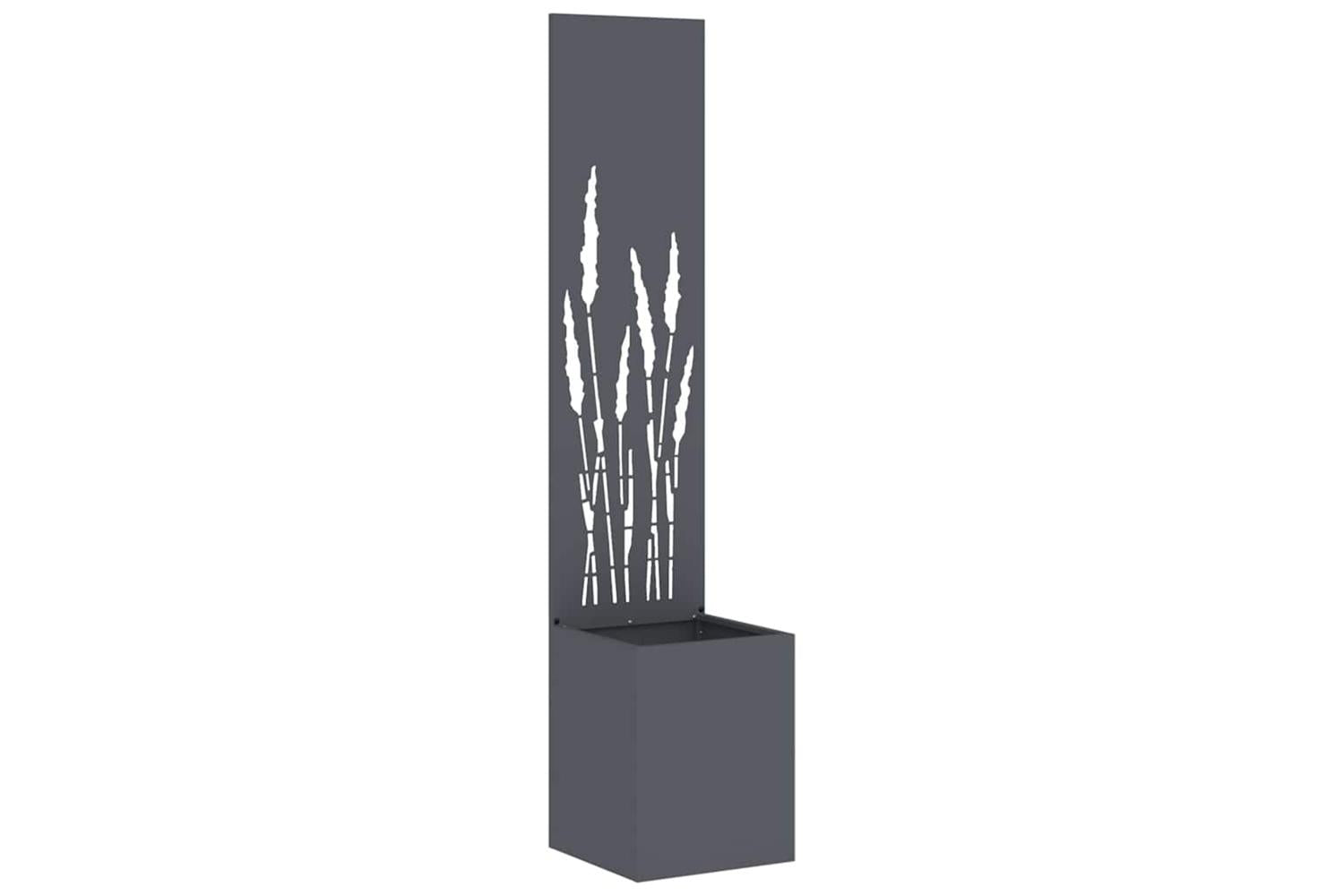 Garden Privacy Screen Anthracite 32 X 140 Cm Cold-rolled Steel-2