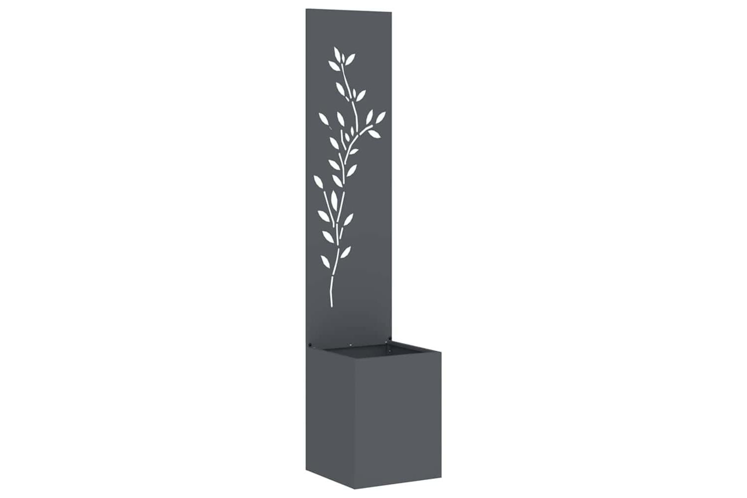 Garden Privacy Screen Anthracite 32 X 140 Cm Cold-rolled Steel-2