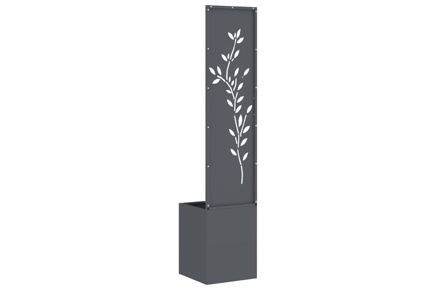 Garden Privacy Screen Anthracite 32 X 140 Cm Cold-rolled Steel-7