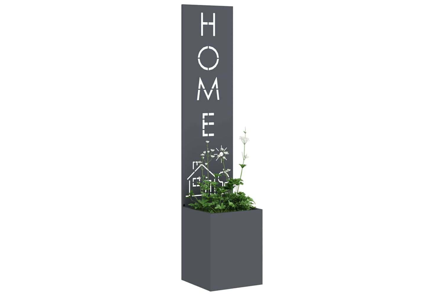 Garden Privacy Screen Anthracite 32 X 140 Cm Cold-rolled Steel-3