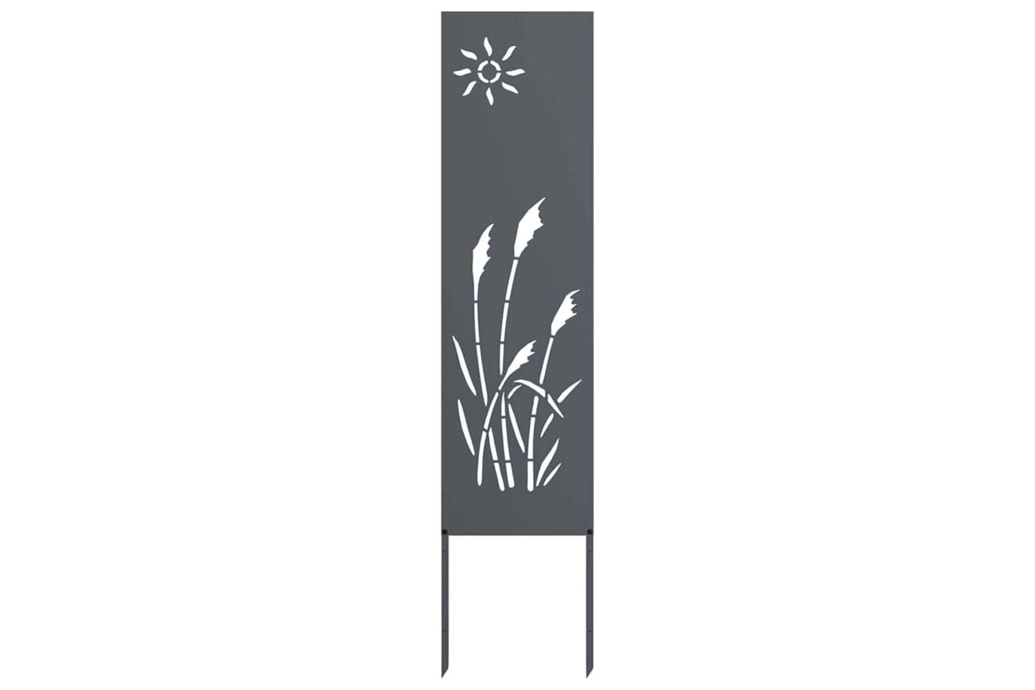 Garden Privacy Screen Anthracite 32 X140cm Cold-rolled Steel-2
