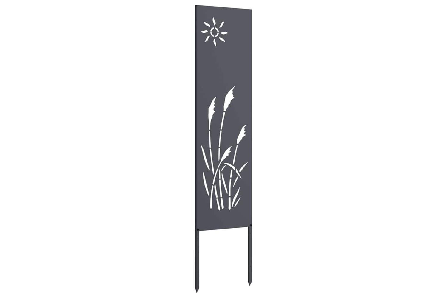 Garden Privacy Screen Anthracite 32 X140cm Cold-rolled Steel-4