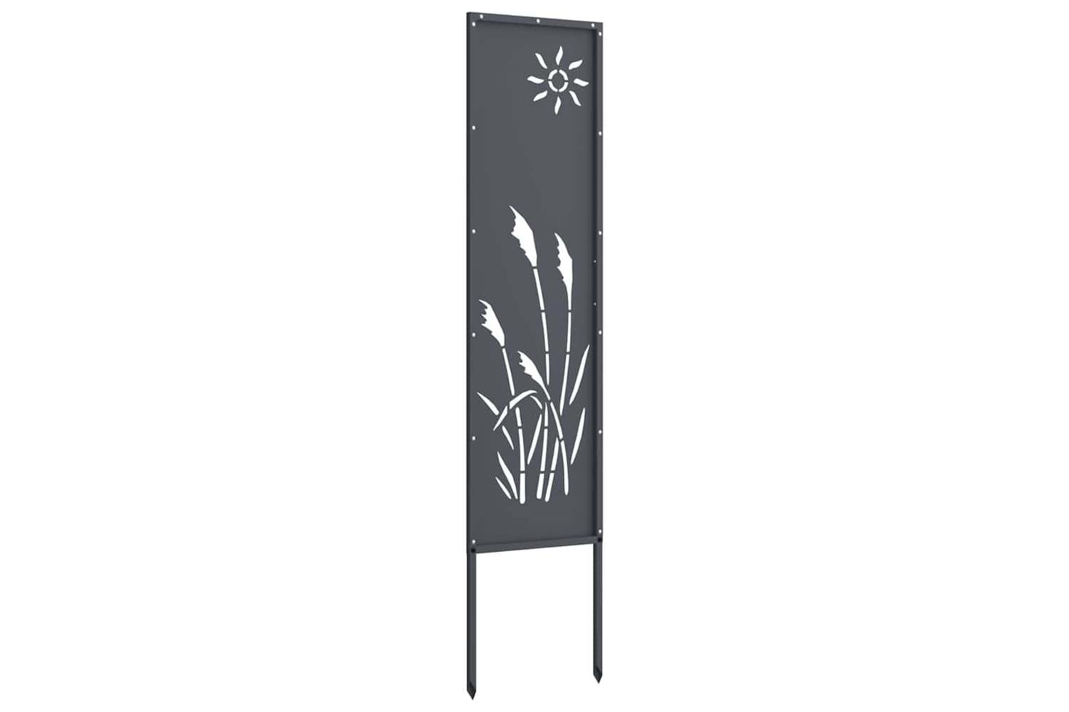 Garden Privacy Screen Anthracite 32 X140cm Cold-rolled Steel-5
