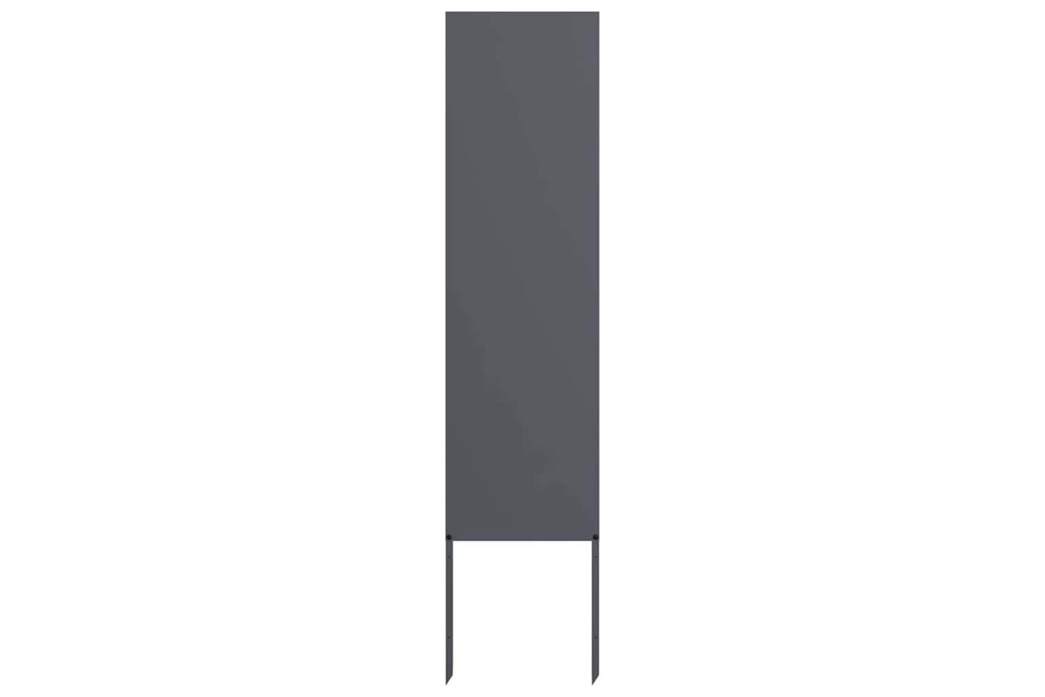 Garden Privacy Screen Anthracite 32 X140cm Cold-rolled Steel-2