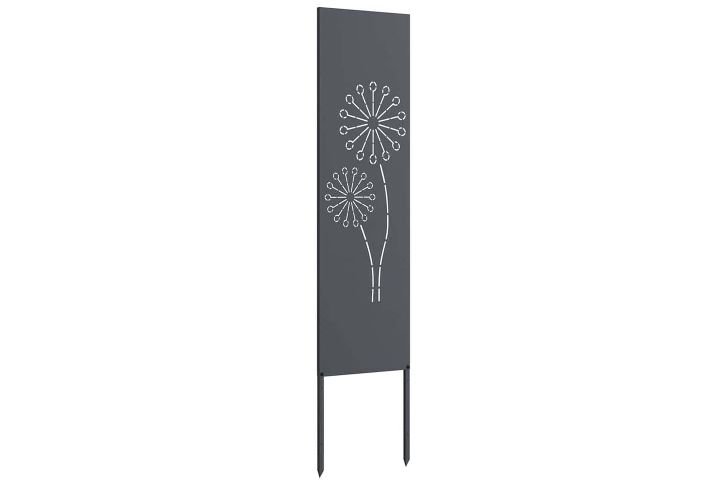 Garden Privacy Screen Anthracite 32 X140cm Cold-rolled Steel-4