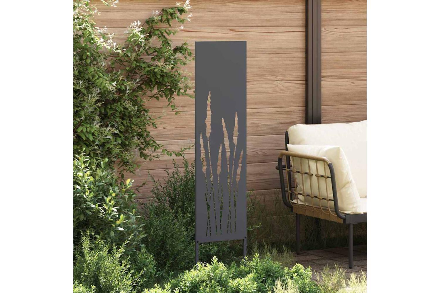 Garden Privacy Screen Anthracite 32 X140cm Cold-rolled Steel-3