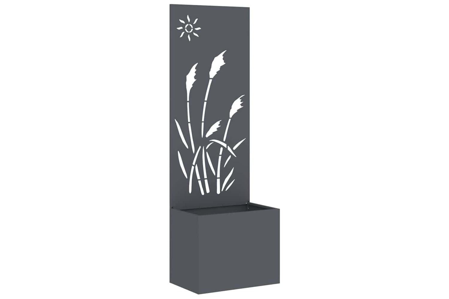 Garden Privacy Screen Anthracite 50 X 140 Cm Cold-rolled Steel-2