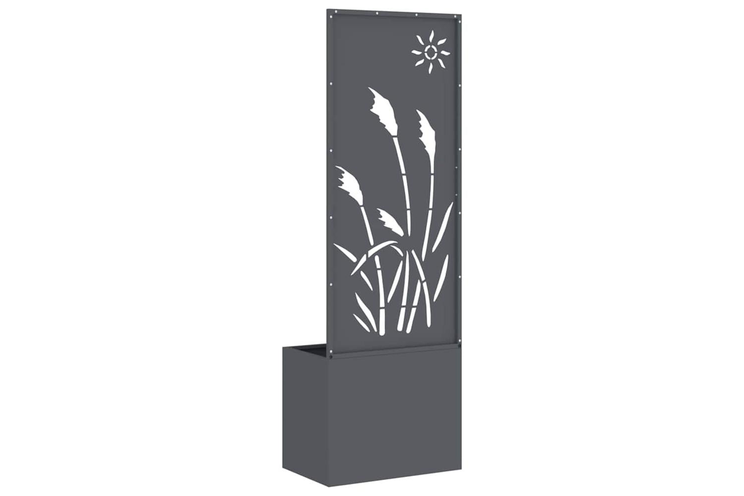 Garden Privacy Screen Anthracite 50 X 140 Cm Cold-rolled Steel-7