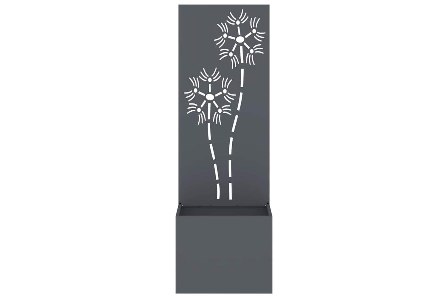 Garden Privacy Screen Anthracite 50 X 140 Cm Cold-rolled Steel-5