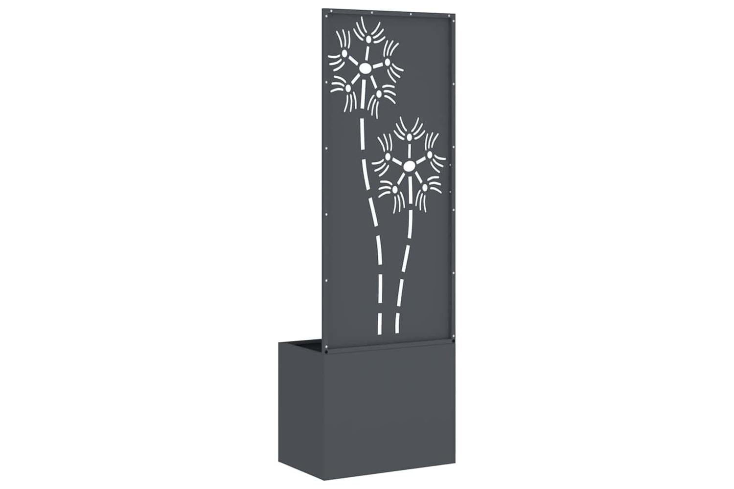 Garden Privacy Screen Anthracite 50 X 140 Cm Cold-rolled Steel-7