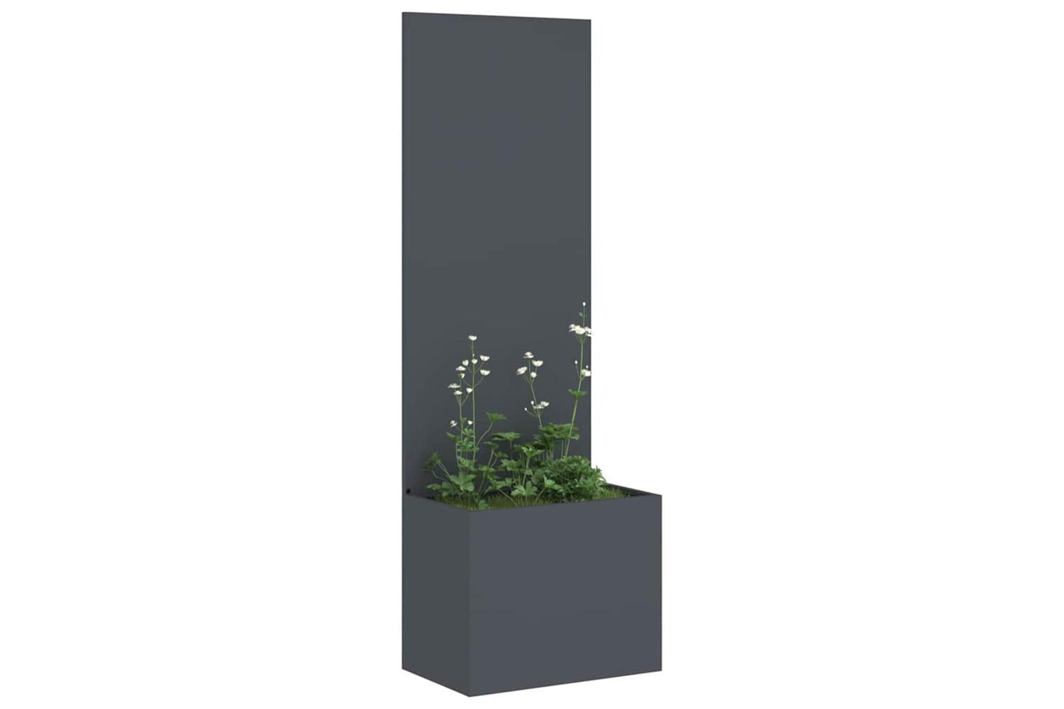 Garden Privacy Screen Anthracite 50 X 140 Cm Cold-rolled Steel-3