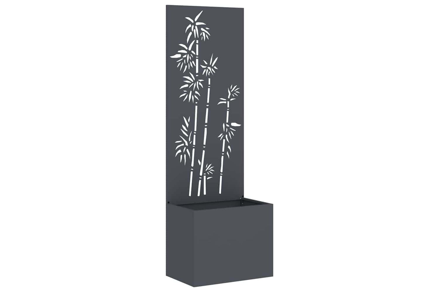 Garden Privacy Screen Anthracite 50 X 140 Cm Cold-rolled Steel-2