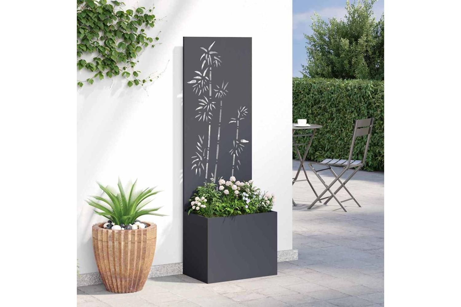 Garden Privacy Screen Anthracite 50 X 140 Cm Cold-rolled Steel-4