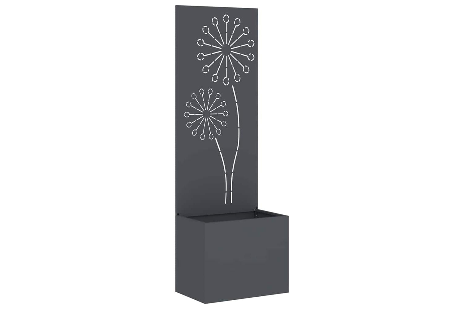 Garden Privacy Screen Anthracite 50 X 140 Cm Cold-rolled Steel