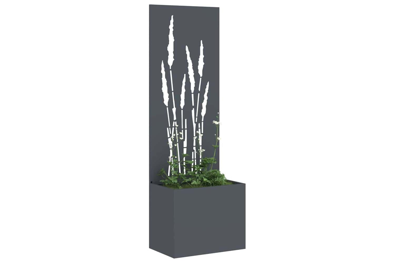 Garden Privacy Screen Anthracite 50 X 140 Cm Cold-rolled Steel-3