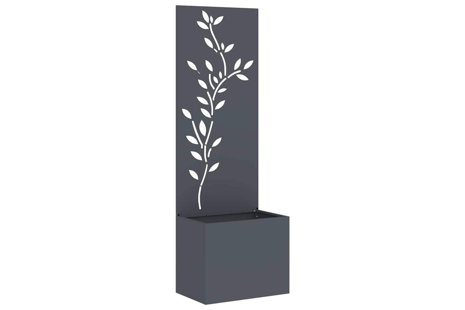 Garden Privacy Screen Anthracite 50 X 140 Cm Cold-rolled Steel-2