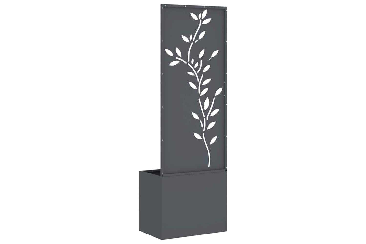 Garden Privacy Screen Anthracite 50 X 140 Cm Cold-rolled Steel-7