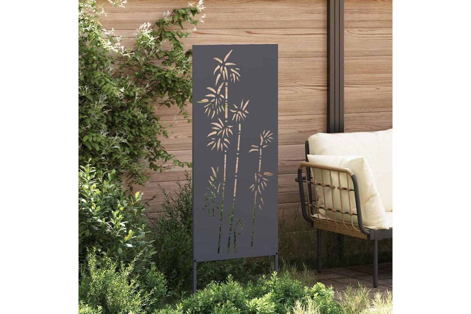 Garden Privacy Screen Anthracite 50 X140cm Cold-rolled Steel-3