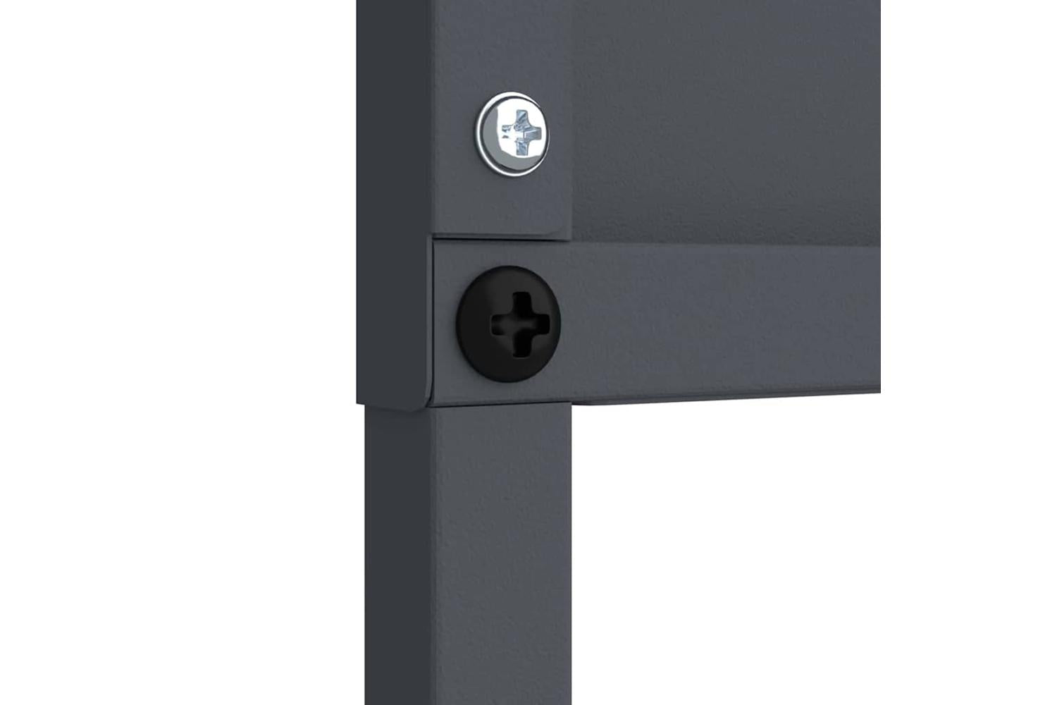 Garden Privacy Screen Anthracite 50 X140cm Cold-rolled Steel-6