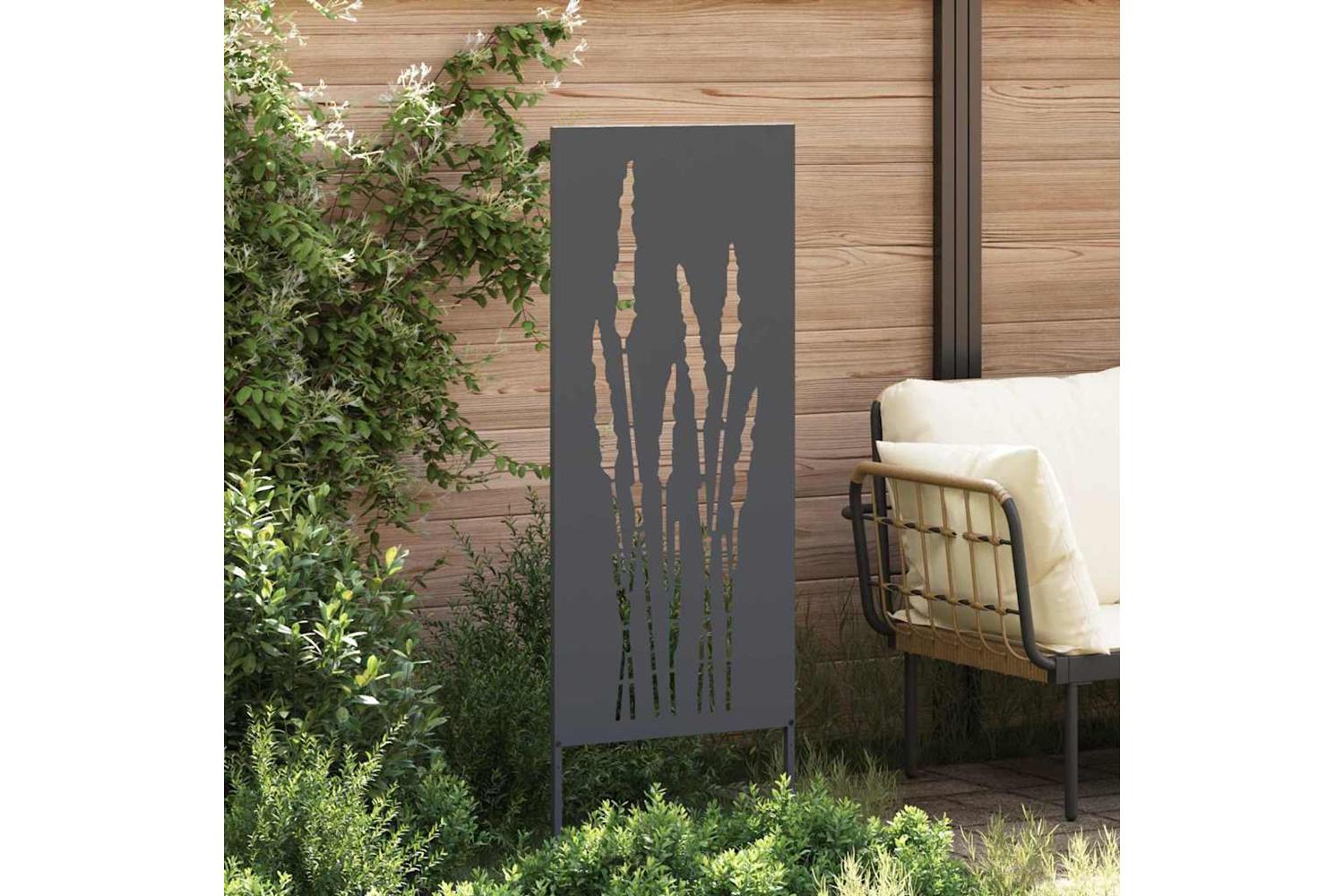 Garden Privacy Screen Anthracite 50 X140cm Cold-rolled Steel-3