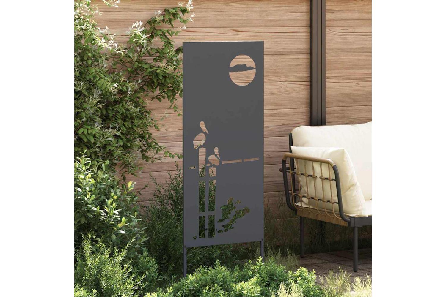 Garden Privacy Screen Anthracite 50 X140cm Cold-rolled Steel-3
