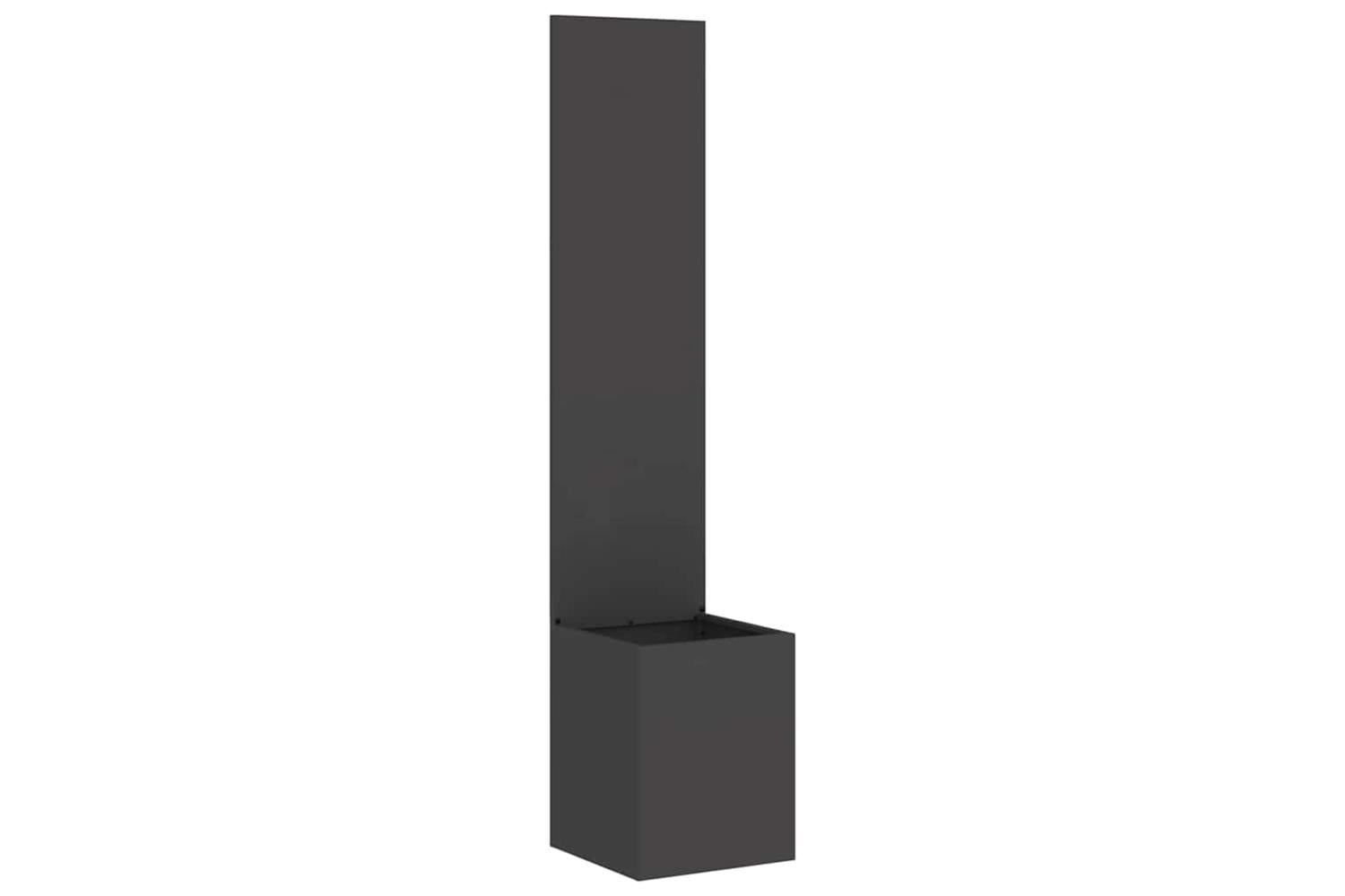 Garden Privacy Screen Black 32 X 140 Cm Cold-rolled Steel