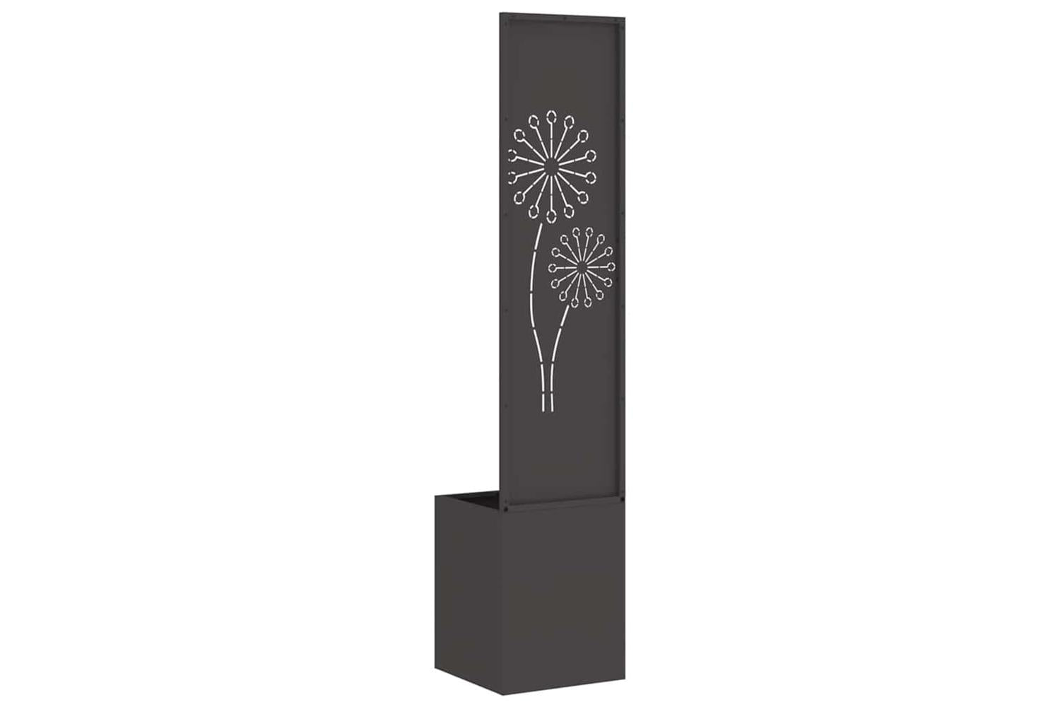 Garden Privacy Screen Black 32 X 140 Cm Cold-rolled Steel-7