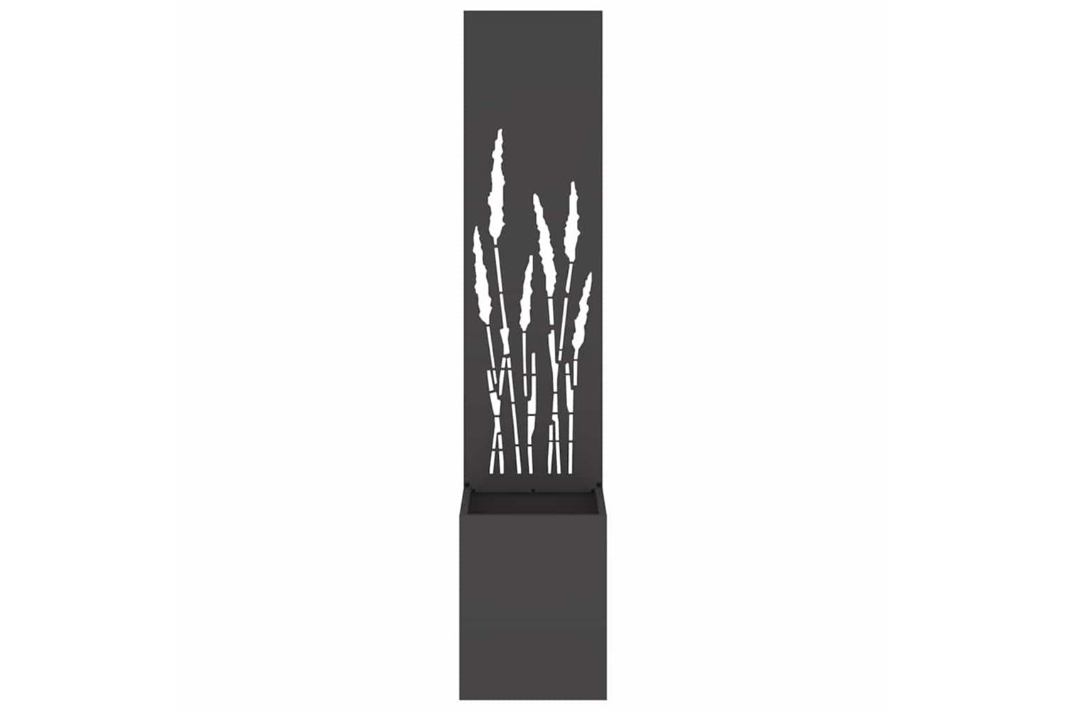Garden Privacy Screen Black 32 X 140 Cm Cold-rolled Steel-5