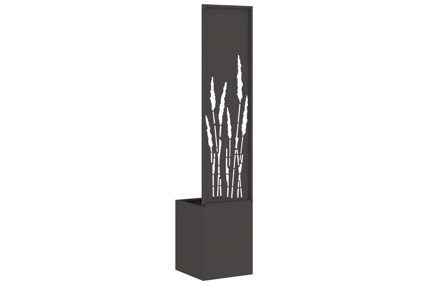 Garden Privacy Screen Black 32 X 140 Cm Cold-rolled Steel-7