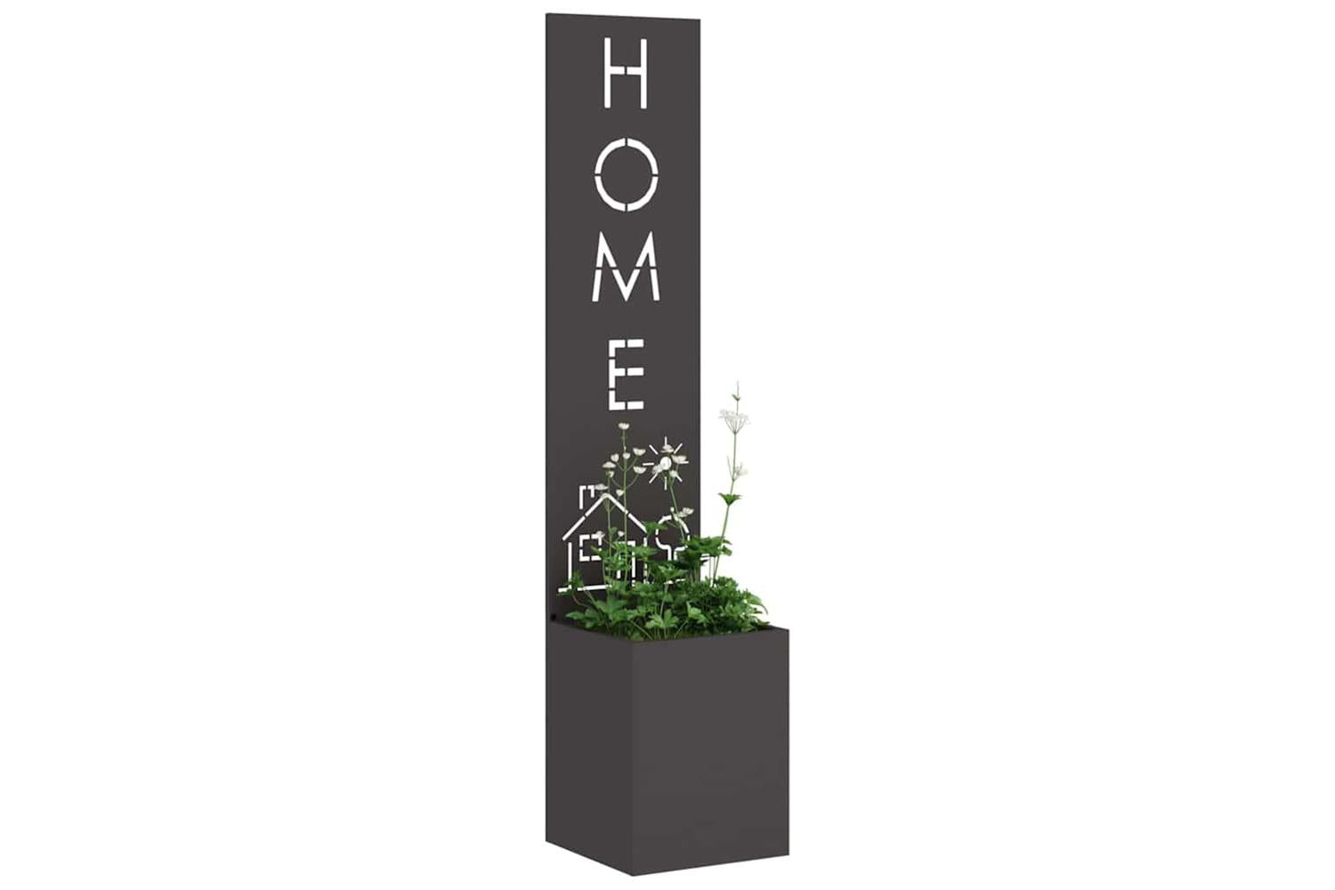 Garden Privacy Screen Black 32 X 140 Cm Cold-rolled Steel-3