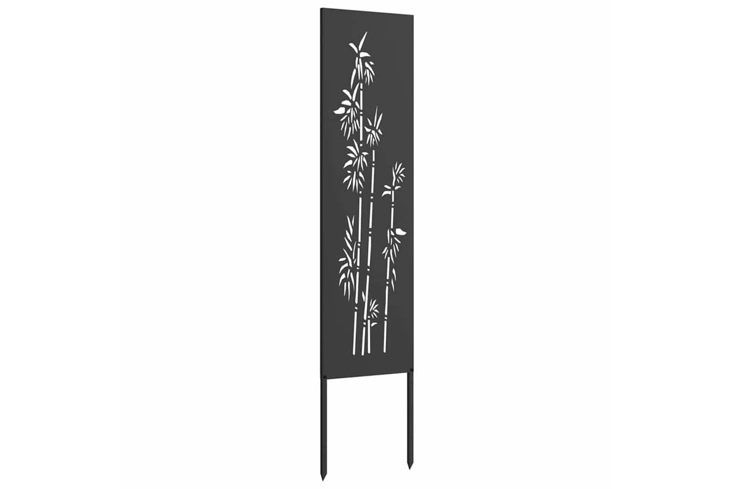 Garden Privacy Screen Black 32 X140cm Cold-rolled Steel-4