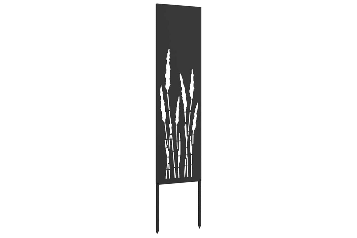 Garden Privacy Screen Black 32 X140cm Cold-rolled Steel-4