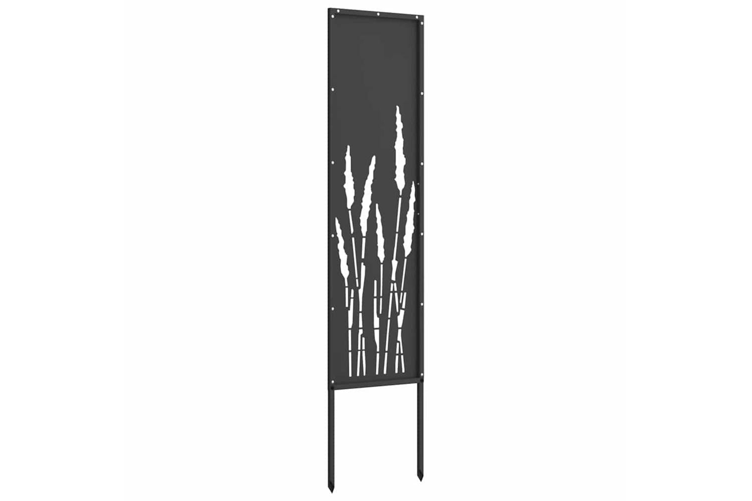 Garden Privacy Screen Black 32 X140cm Cold-rolled Steel-5
