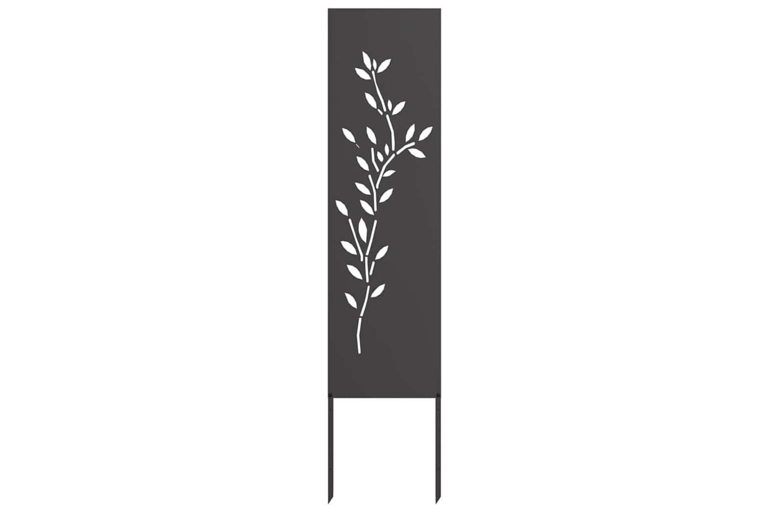 Garden Privacy Screen Black 32 X140cm Cold-rolled Steel-2