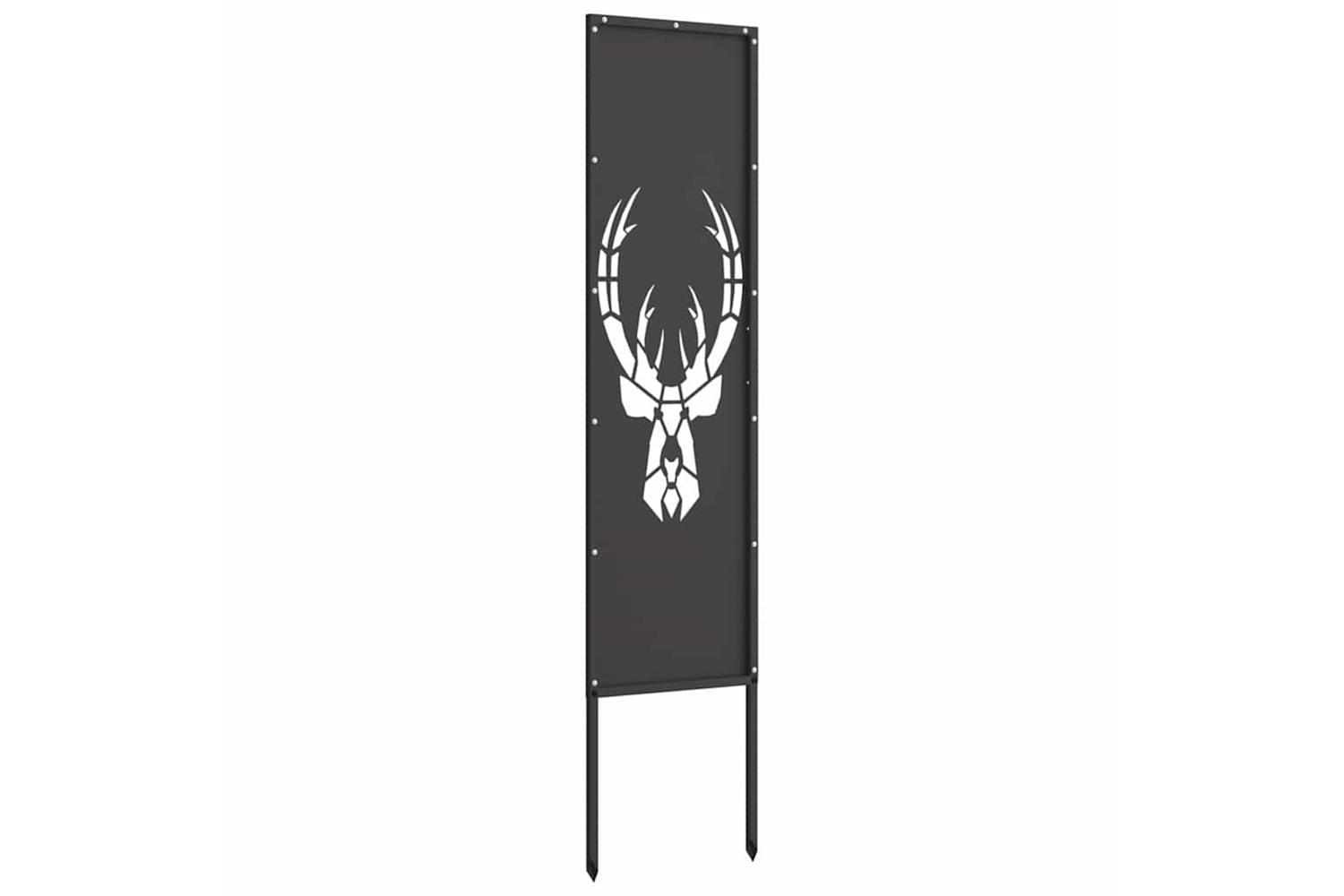 Garden Privacy Screen Black 32 X140cm Cold-rolled Steel-5