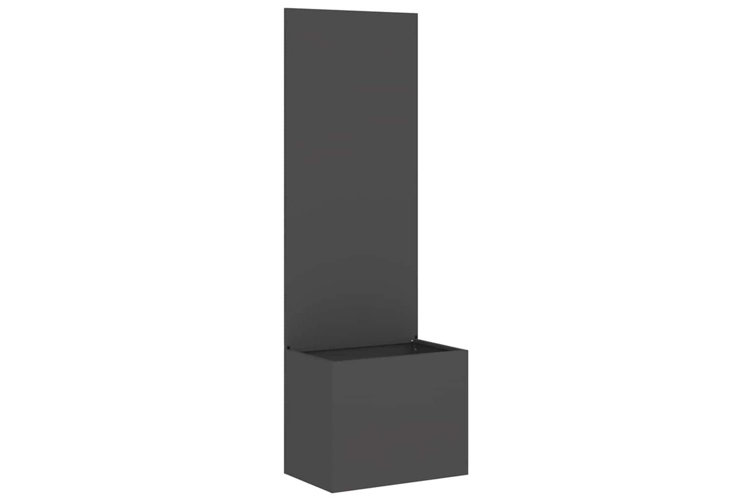 Garden Privacy Screen Black 50 X 140 Cm Cold-rolled Steel