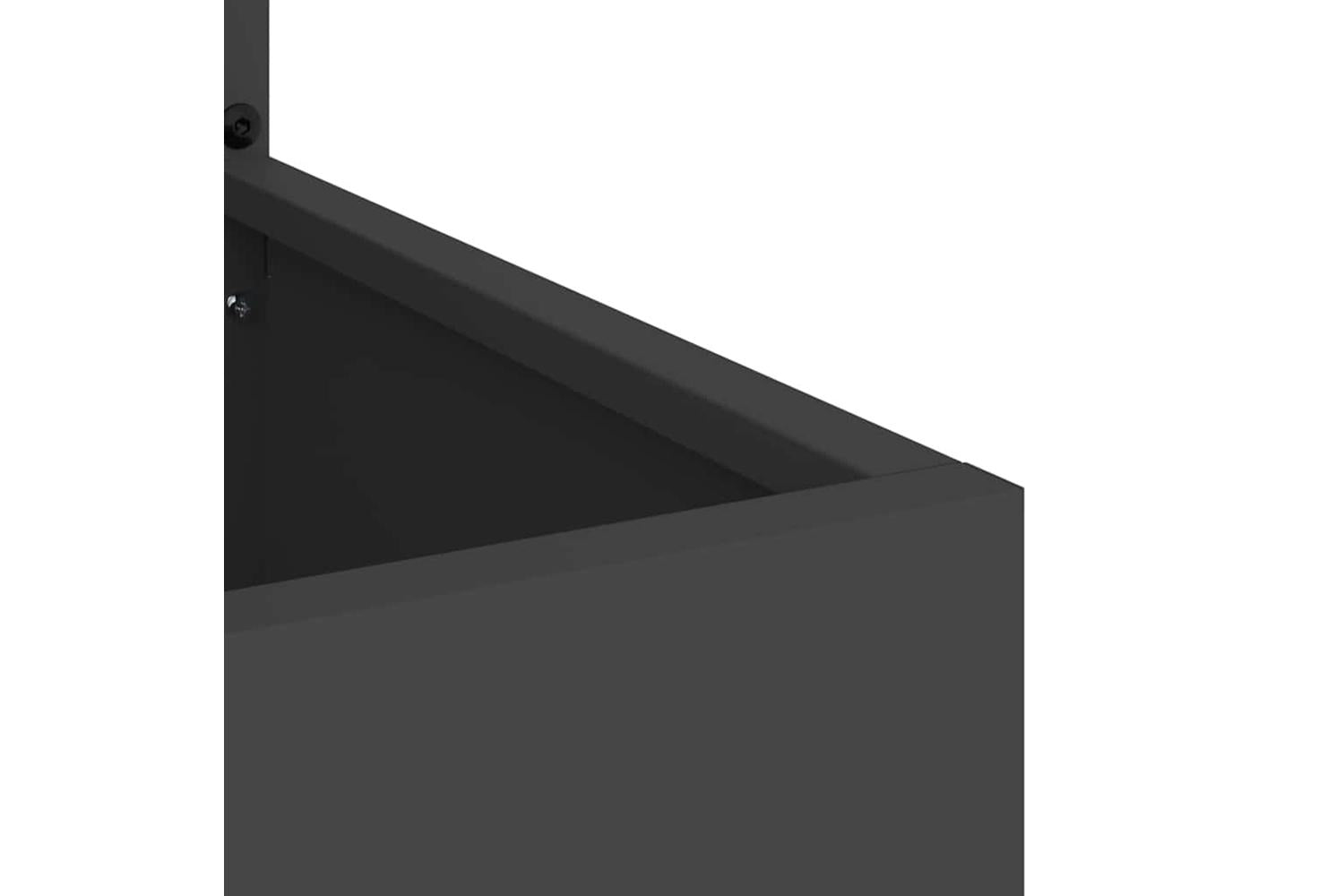 Garden Privacy Screen Black 50 X 140 Cm Cold-rolled Steel-8