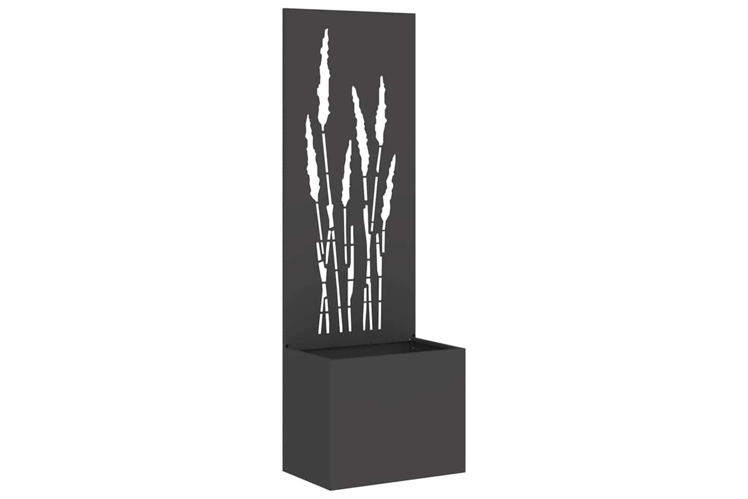 Garden Privacy Screen Black 50 X 140 Cm Cold-rolled Steel
