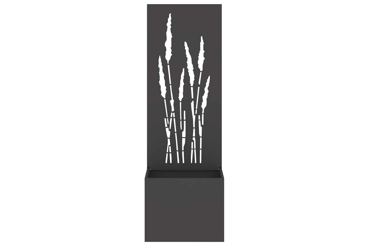 Garden Privacy Screen Black 50 X 140 Cm Cold-rolled Steel-5