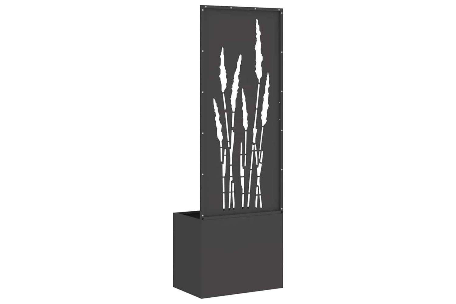 Garden Privacy Screen Black 50 X 140 Cm Cold-rolled Steel-7