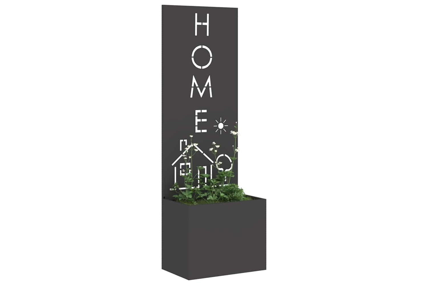 Garden Privacy Screen Black 50 X 140 Cm Cold-rolled Steel-3
