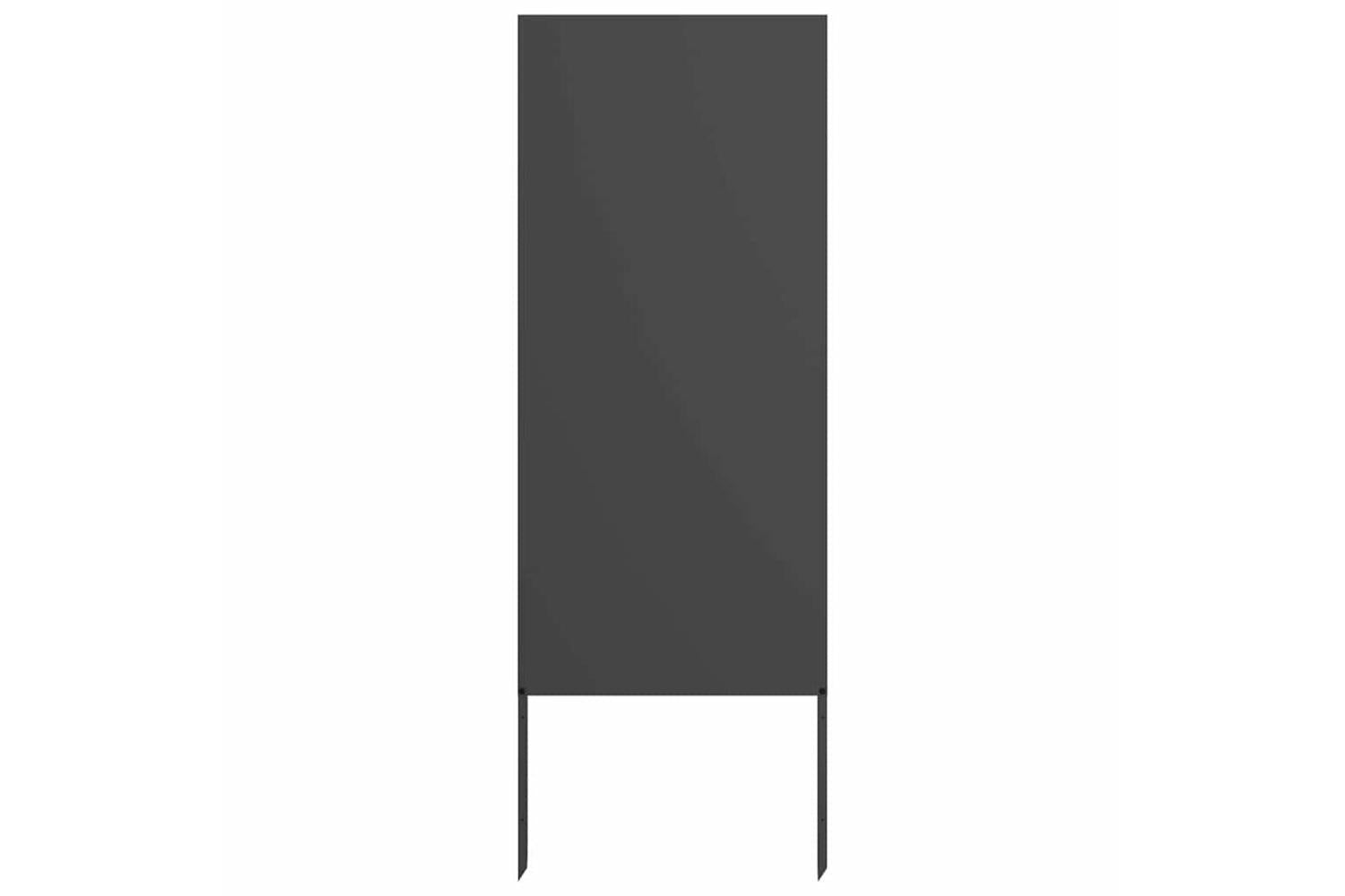 Garden Privacy Screen Black 50 X140cm Cold-rolled Steel-2