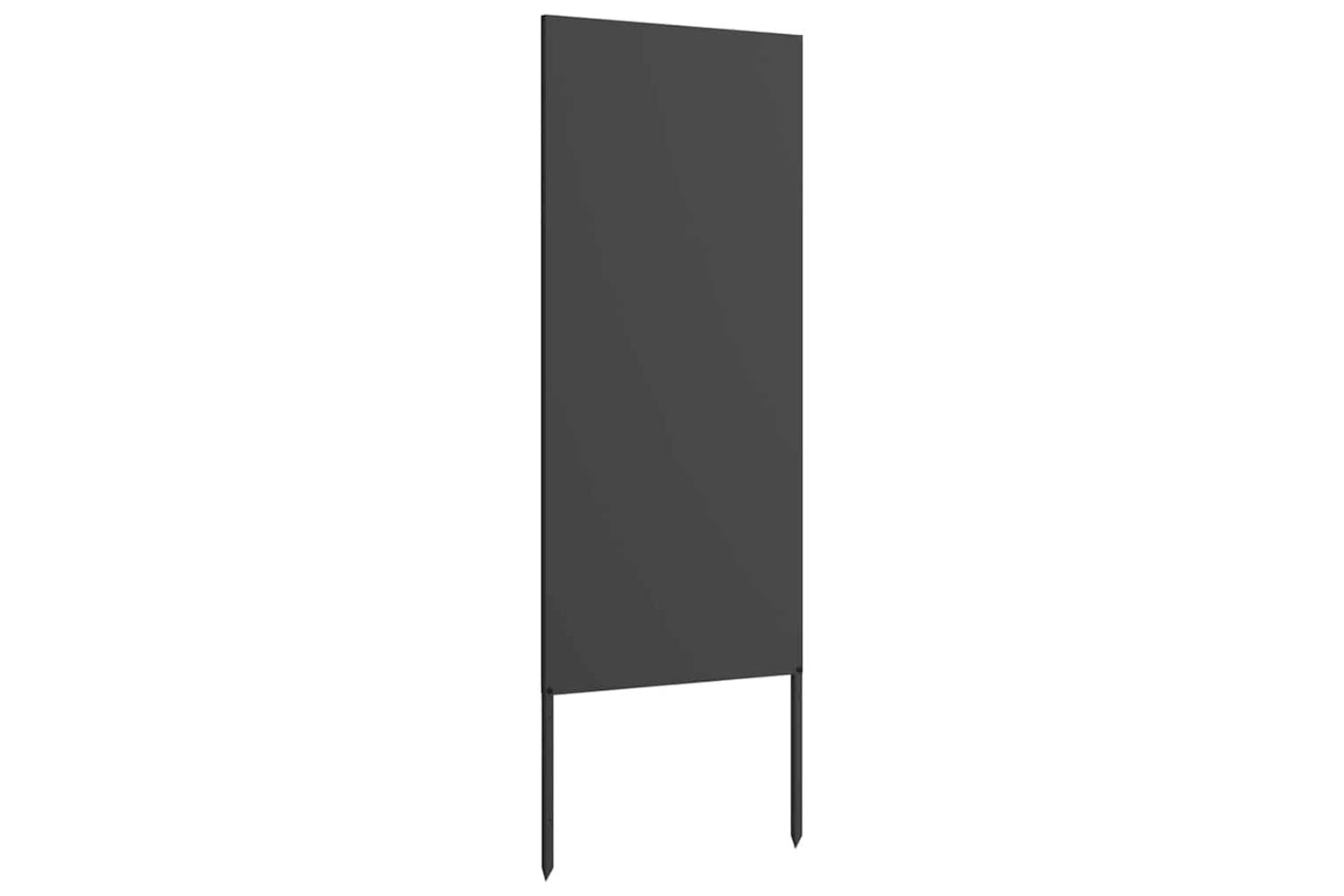 Garden Privacy Screen Black 50 X140cm Cold-rolled Steel-4