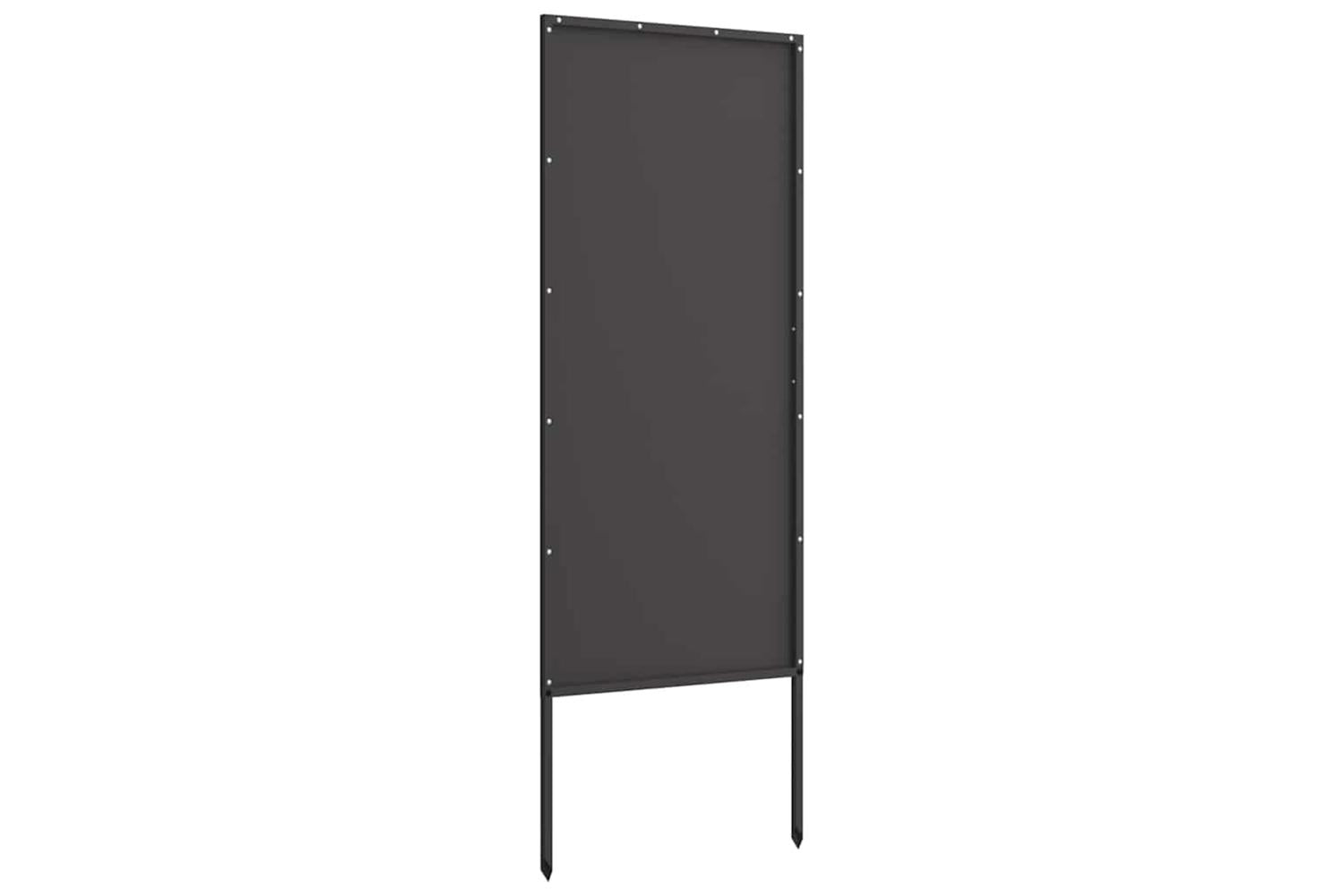 Garden Privacy Screen Black 50 X140cm Cold-rolled Steel-5