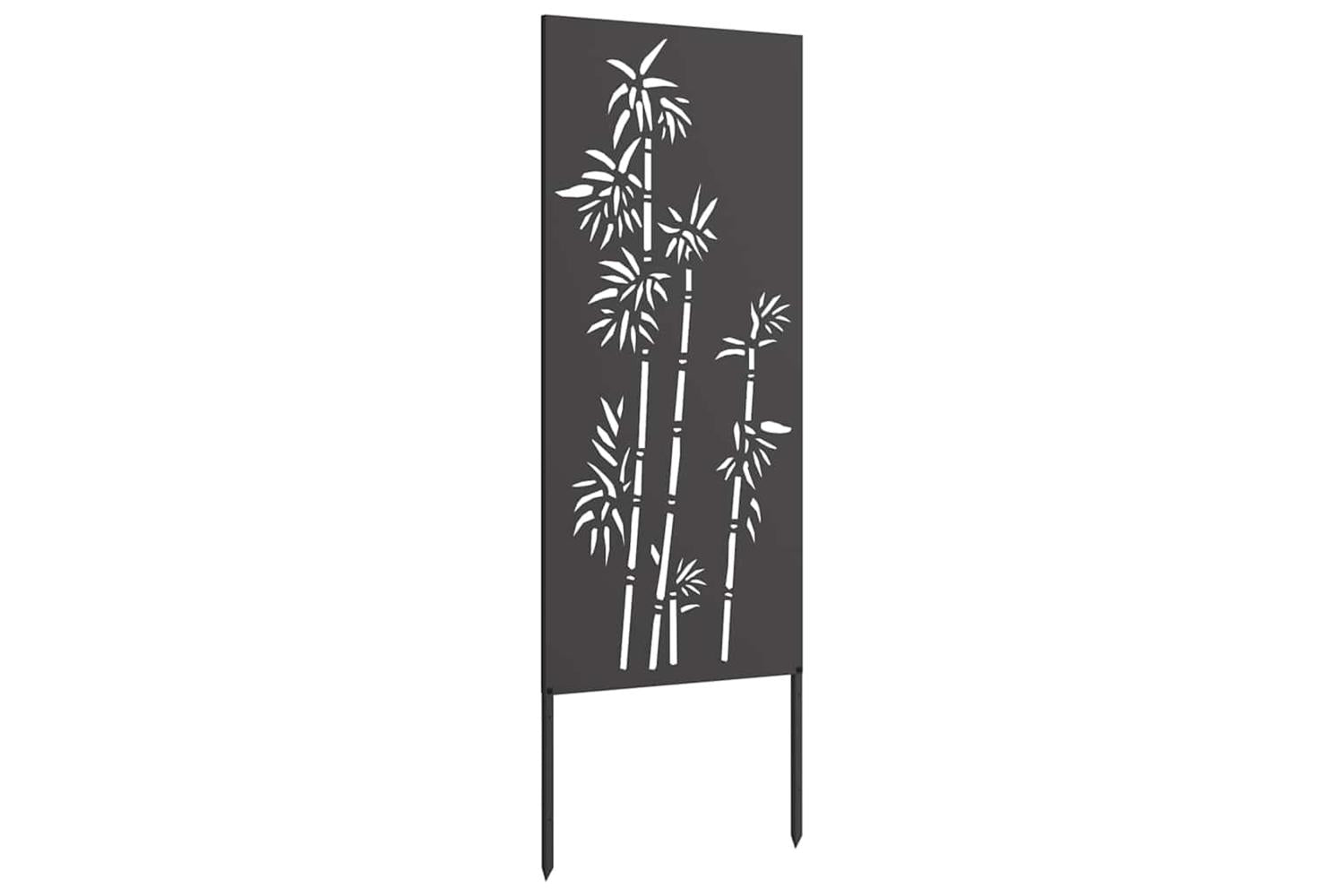 Garden Privacy Screen Black 50 X140cm Cold-rolled Steel-4