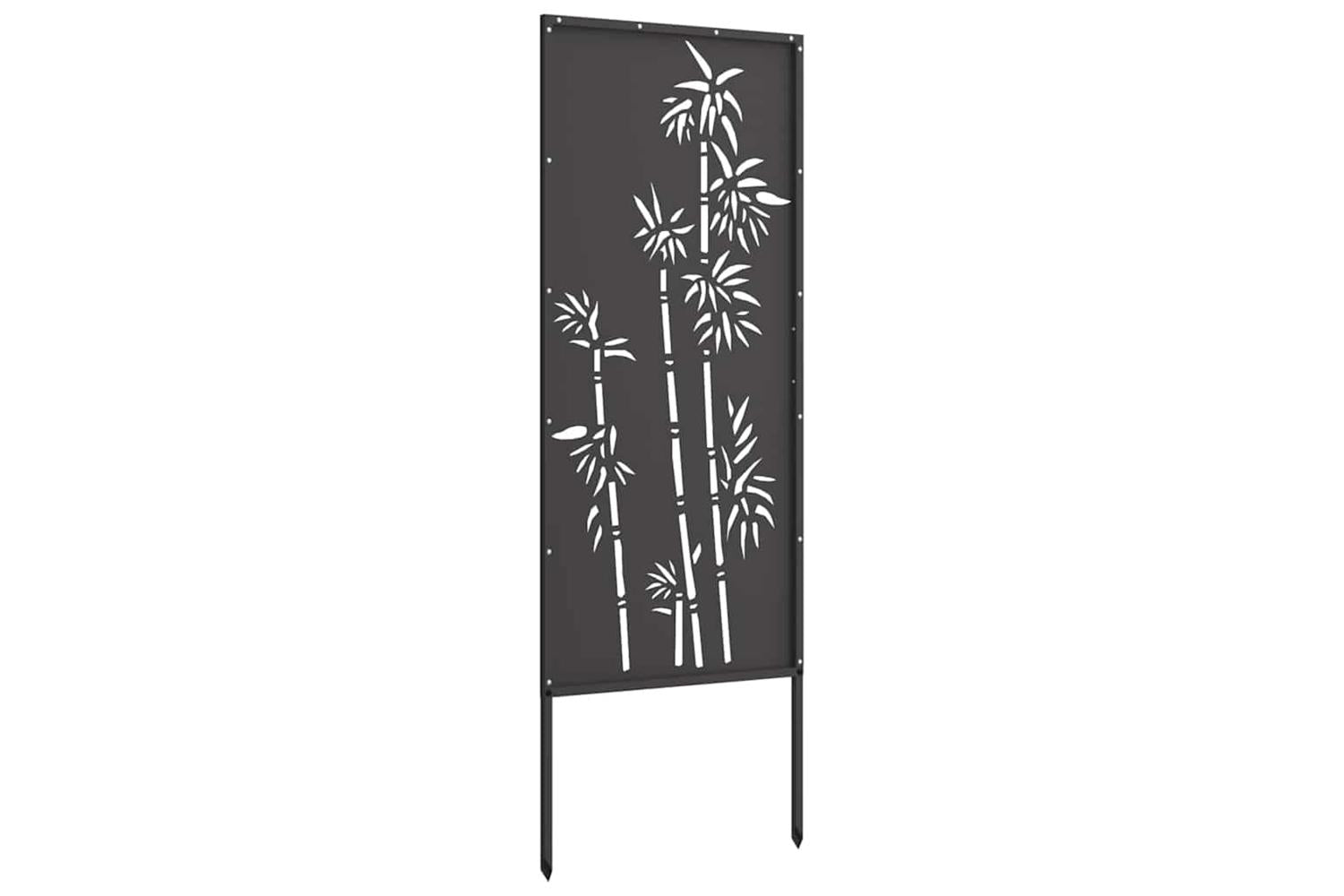 Garden Privacy Screen Black 50 X140cm Cold-rolled Steel-5