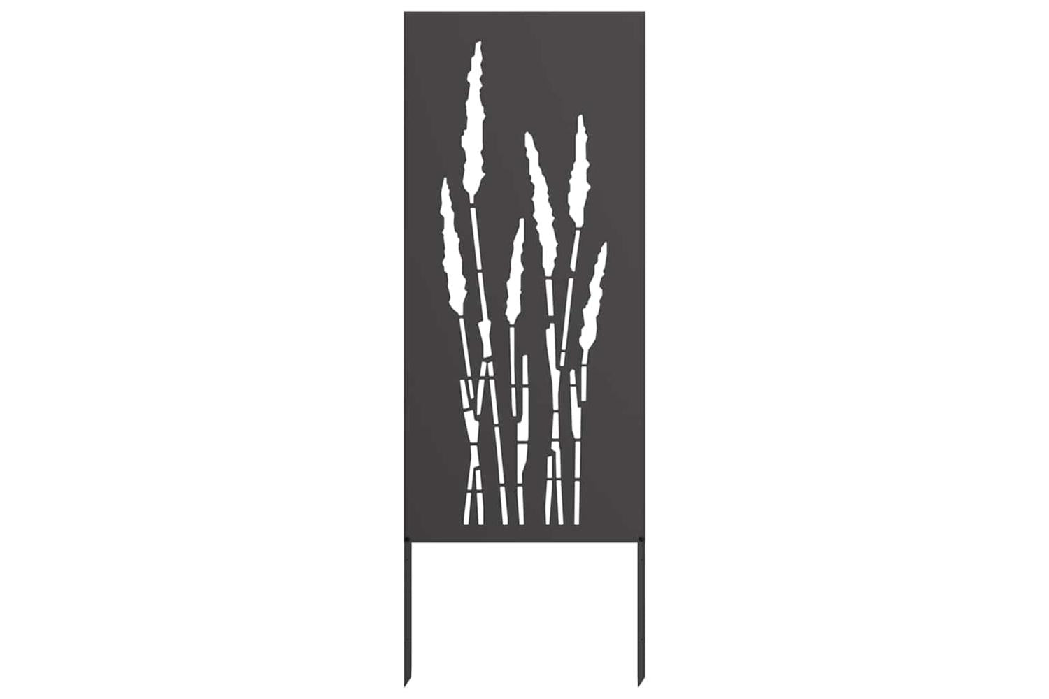 Garden Privacy Screen Black 50 X140cm Cold-rolled Steel-4